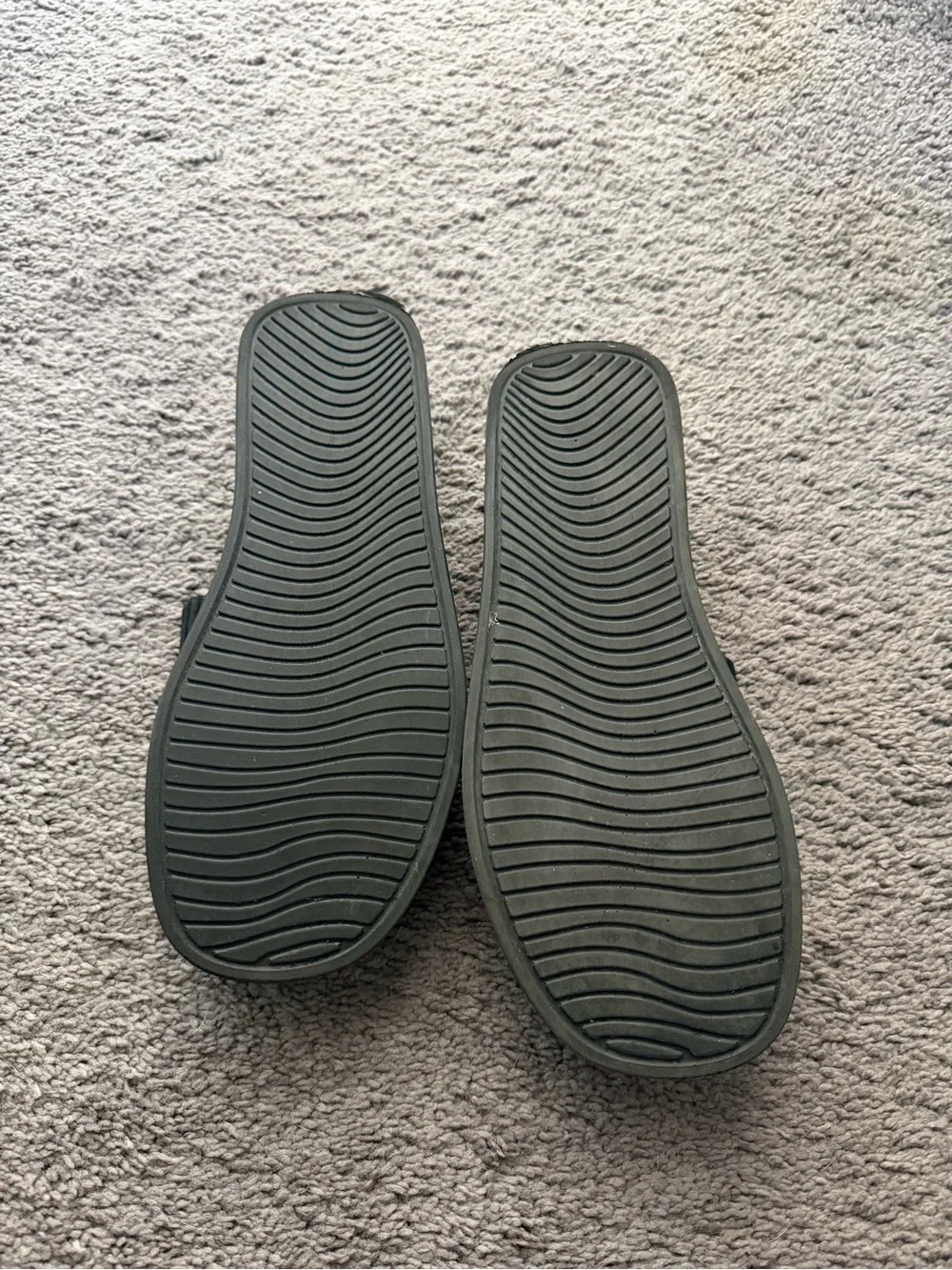 Cushionaire Black Platform Slide Sandals